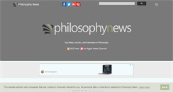 Desktop Screenshot of philosophynews.com